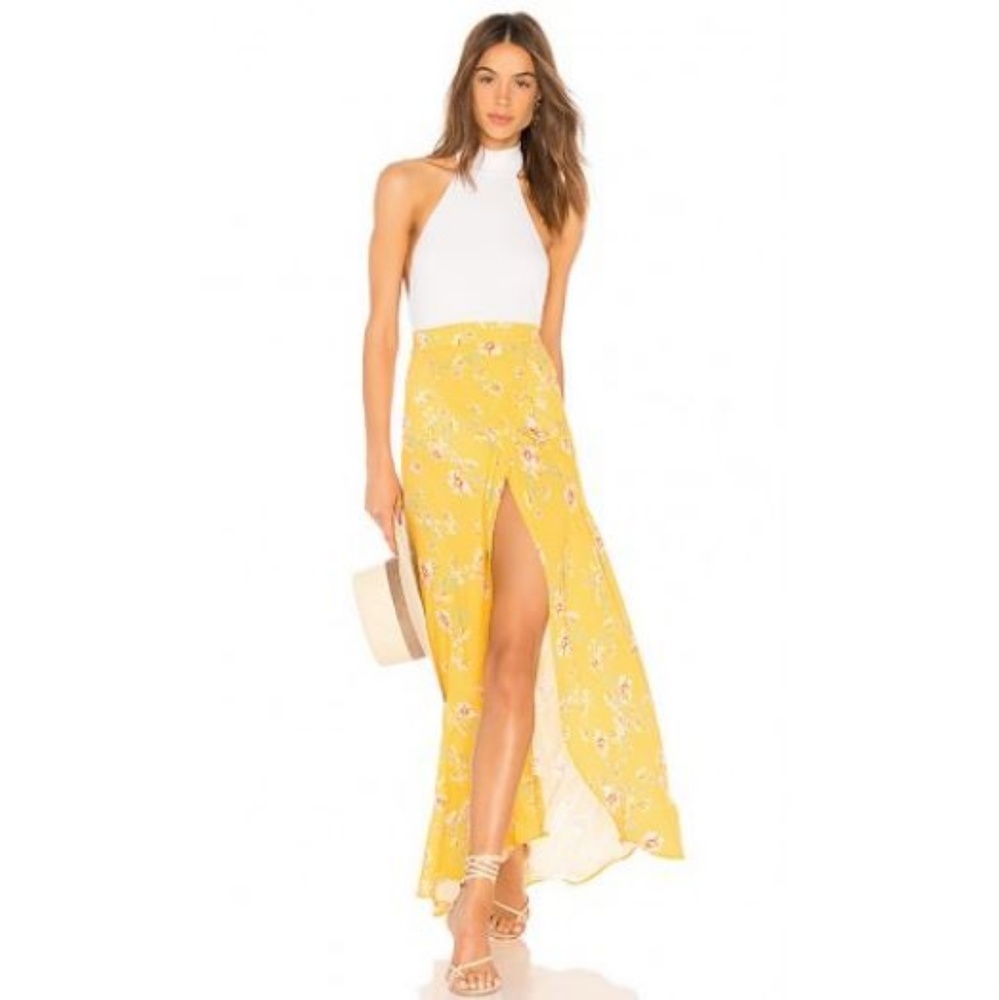 Flynn Skye Wrap It Up Skirt Yellow
